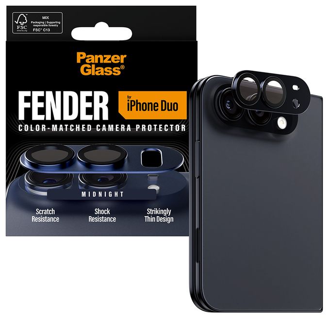Kameraobjektivschutz Silikon für Apple iPhone Duo Fender 