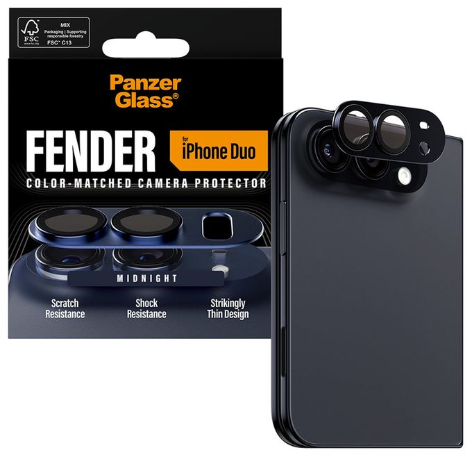 Fender Kameraschutz Midnight iPhone Duo 