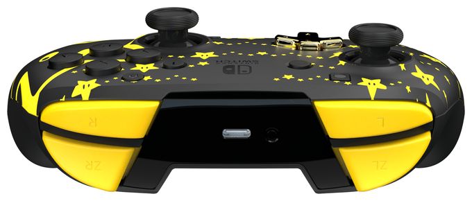 Analog / Digital Gamepad für Nintendo Switch, Nintendo Switch OLED  Rematch Glow Super Mario: Stars (Schwarz, Gelb) 