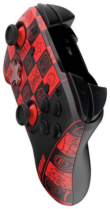Analog / Digital Gamepad für Nintendo Switch, Nintendo Switch OLED  Rematch Glow Super Mario Super Icons (Schwarz, Grün, Rot) 