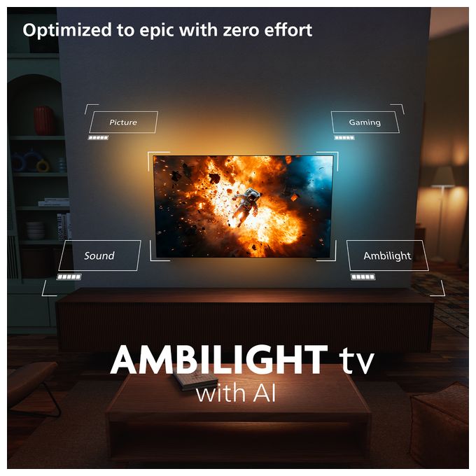OLED 139,7 cm (55 Zoll) Fernseher 4K Ultra HD VESA 300 x 300 mm  55OLED910/12 (Metallisch) 