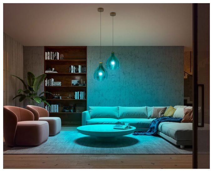 LED Set für intelligente Beleuchtung Hue White and Color Ambiance Starterset 3xE27 + Bridge + 1 Dimmschalter 