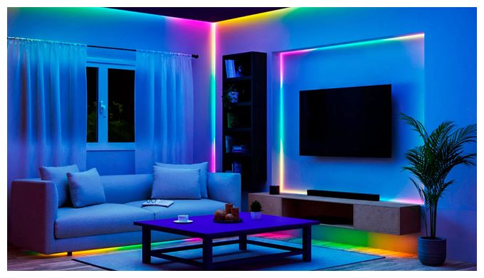 Smarter RGBIC-LED-Lightstrip, 2 x 5 m, Typ C, Connected by WiZ 