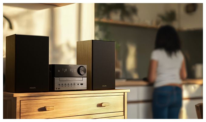 2 Kanäle Heim-Audio-Mikrosystem DAB, DAB+ 20 W Bluetooth  TAM3505M2/12 (Schwarz) 