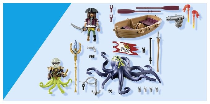 Kampf gegen den Riesenoktopus 