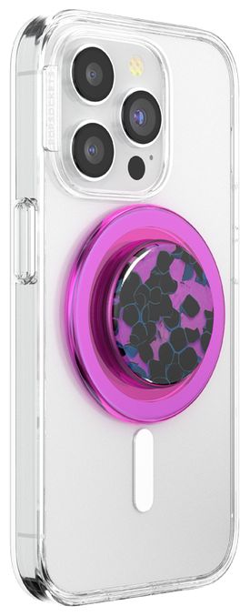 Fingerring  PopGrip Acetate Purple Prism (Schwarz, Violett) 