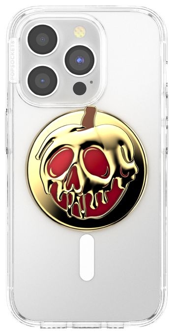 Fingerring für Apple iPhone 12  PopGrip für MagSafe Enamel Poison Apple (Gold, Rot) 