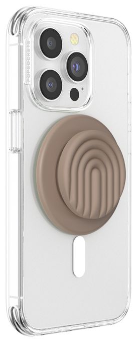 Fingerring für Apple iPhone 12+  PopGrip MagSafe Latte Curves (Beige) 