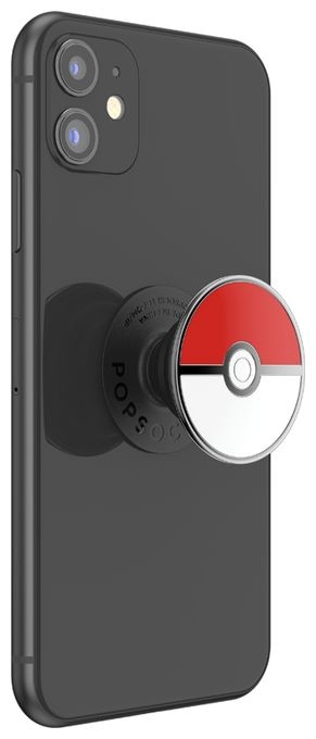 Fingerring für Universal  PopGrip Pokémon - Pokéball Enamel (Rot, Schwarz, Weiß) 
