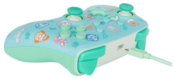 Gamepad für Nintendo Switch (Blau, Grün, Türkis) Enhanced Wired Controller Animal Crossing 