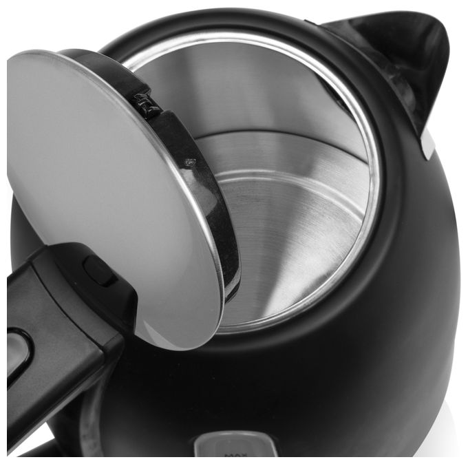 1,7 l Wasserkocher 2200 W  236032 Black Steel (Schwarz, Edelstahl) 