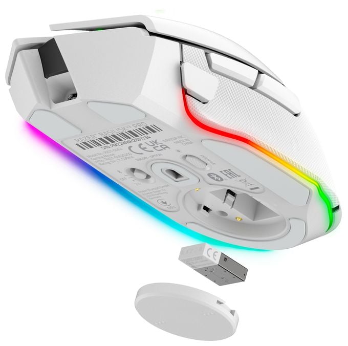 30000 DPI Gaming Maus Optisch  Basilisk V3 Pro (Weiß) 