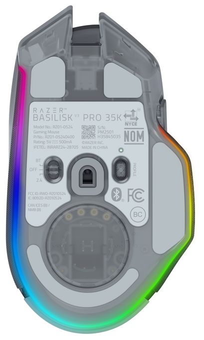 35000 DPI Gaming Maus Optisch  Basilisk V3 Pro (Weiß) 