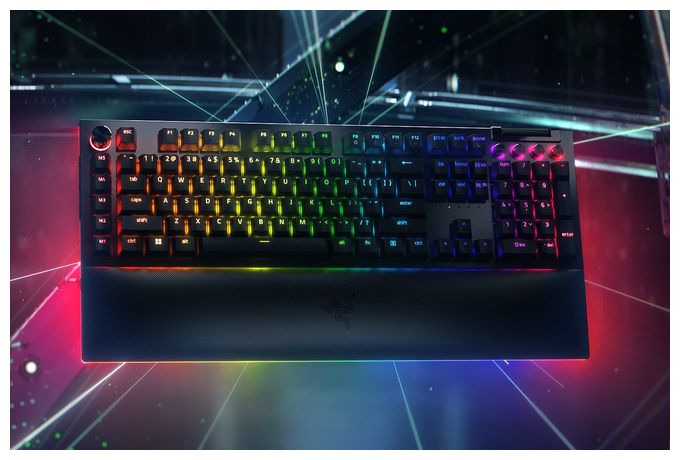 RGB-LED Gaming Tastatur USB  BlackWidow V4 Pro (Schwarz) 