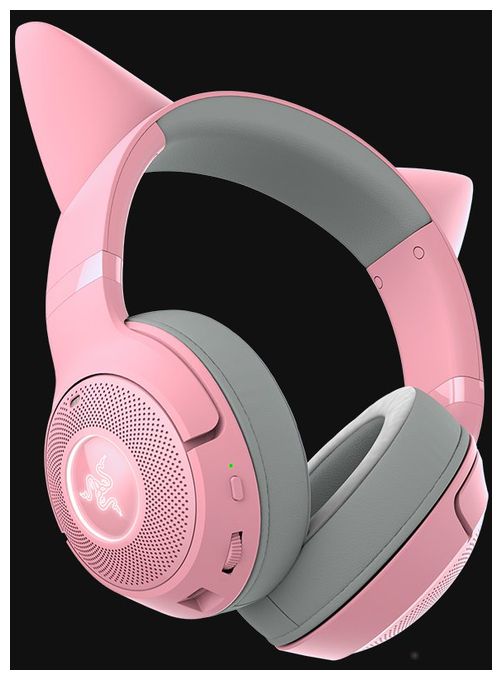 Over Ear Bluetooth Kopfhörer kabellos 40 h Laufzeit  Kraken Kitty V2 (Pink) 
