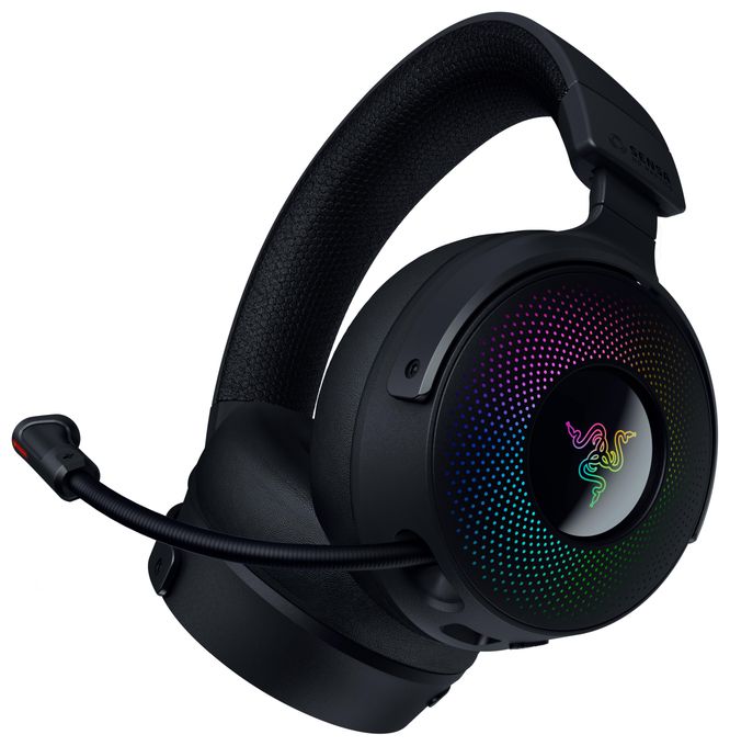 Ohraufliegender Bluetooth Kopfhörer kabelgebunden&kabellos 50 h Laufzeit USB Typ-A  Kraken V4 Pro (Schwarz) 