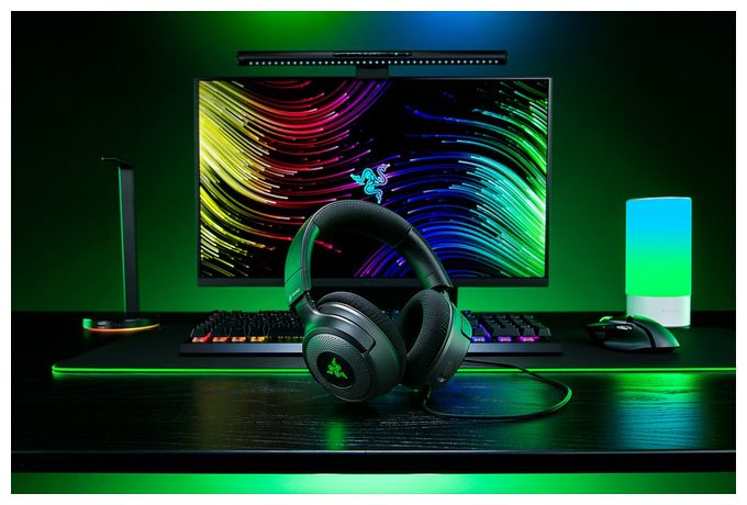 Ohraufliegender Kopfhörer Kabelgebunden USB Type-C / USB Type-A  Kraken V4 X (Schwarz) 