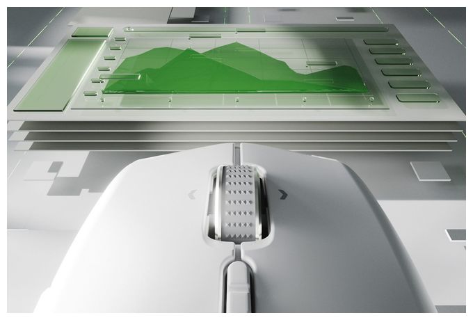 12000 DPI Büro Maus Optisch  Pro Click Mini (Weiß) 