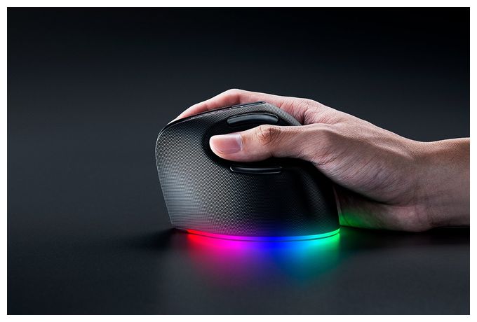 30000 DPI Universal Maus Optisch  Pro Click V2 Vertical (Schwarz) 