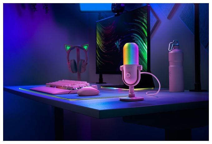 Kabelgebunden PC-Mikrofon 96 kHz USB  Seiren V3 Chroma (Pink) 