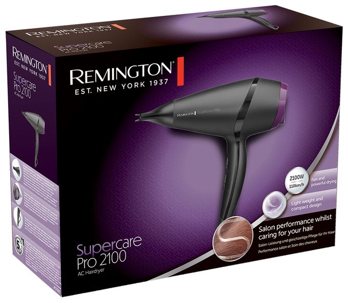 Haartrockner 2100 W  AC7100 Supercare Pro (Schwarz) 