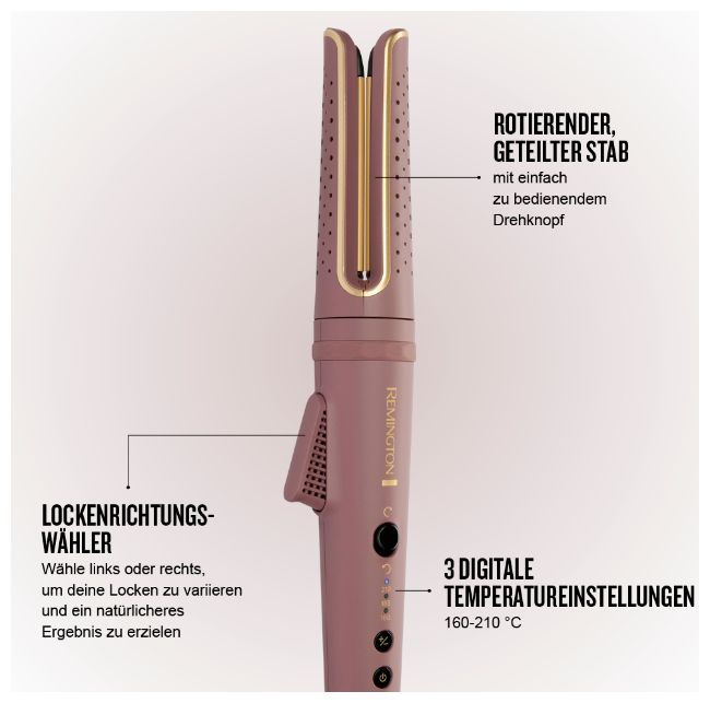 Lockenstab 25 W  CI8930 AIRvive 2-in-1 Airstyler (Pink) 