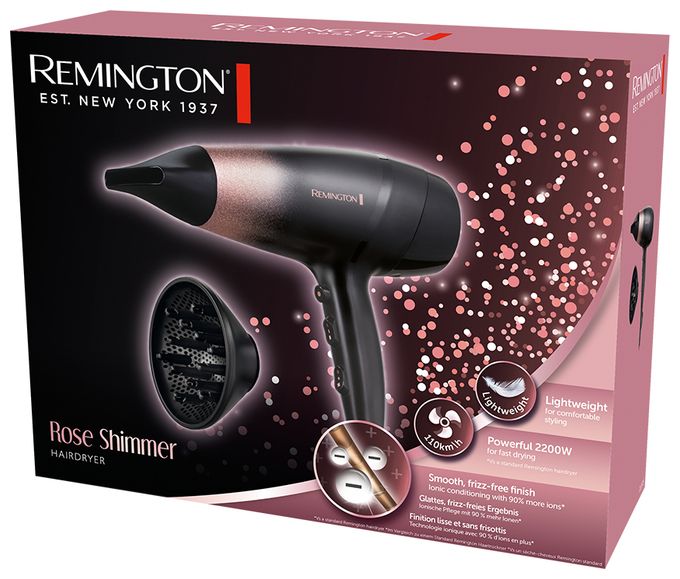 Haartrockner 2200 W  D5305 Rose Shimmer (Schwarz, Rose) 