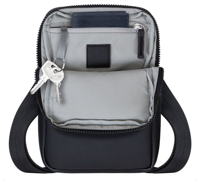 Messengerhülle aus Kunststoff für Jede Marke bis 20,3 cm (8") Staubresistent, Kratzresistent (Schwarz) 8810 Crossbody Tasche 