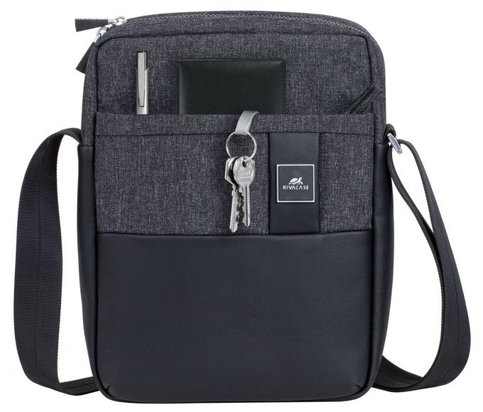 Messengerhülle aus Kunststoff für Jede Marke bis 27,9 cm (11") Staubresistent, Kratzresistent (Schwarz) 8811 Crossbody Tasche 