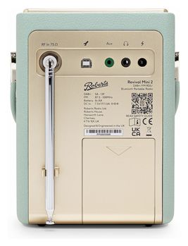 Bluetooth DAB, DAB+, FM Radio Tragbar  Revival Mini 2 (Mintfarbe) 