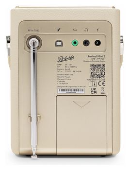Bluetooth DAB, DAB+, FM Radio Tragbar  Revival Mini 2 (Cremefarben) 
