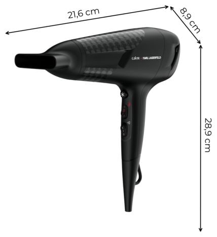 Haartrockner 2300 W  CV581L x Karl Lagerfeld Studio Dry (Schwarz) 