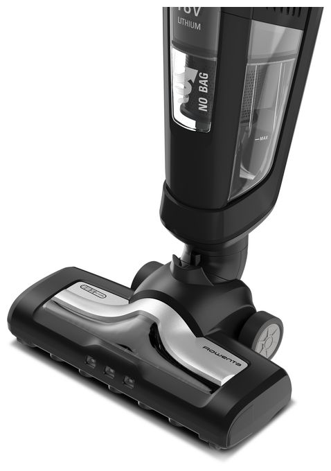 Handstaubsauger Beutellos bis 45 min Laufzeit 18 V  RH6735 Dual Force 2in1 (Schwarz) 