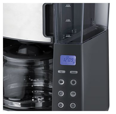 10 Tassen Filterkaffeemaschine 1,2 l  25610-56 Grind and Brew (Schwarz, Edelstahl) 