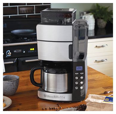 10 Tassen Filterkaffeemaschine 1,0 l  25620-56 Grind and Brew (Grau / Edelstahl) 