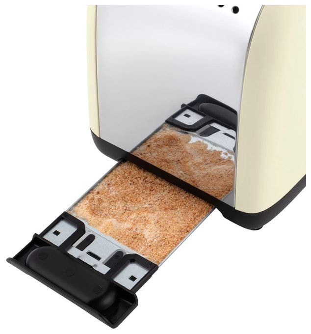 Toaster 1600 W 2 Scheibe(n) 6 Stufen  26551-56 Colours Plus 2S (Cremefarben, Silber) 