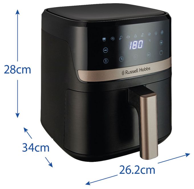 Heißluftfritteuse 4,3 l 1300 W  27610-56	SatisFry (Schwarz) 