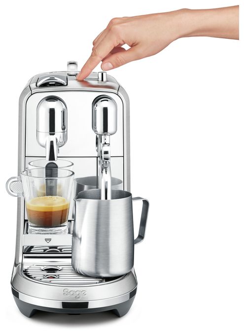 Nespresso Kapselmaschine 19 bar 1,5 l  Creatista Plus (Silber) 