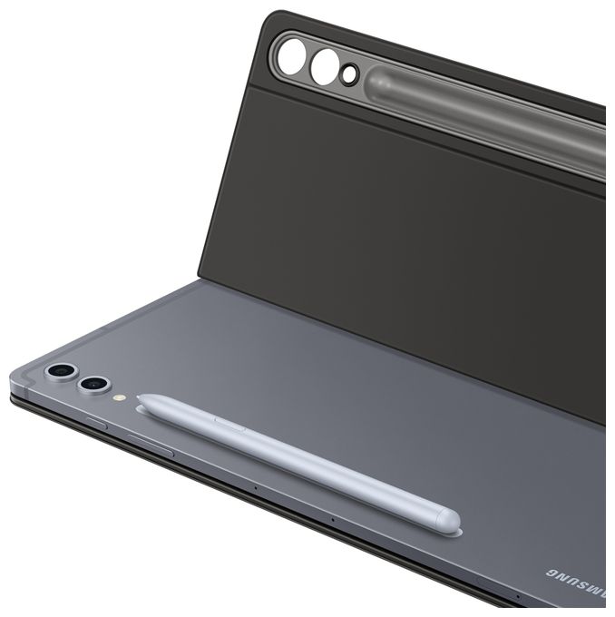für Samsung Galaxy Tab S10+, Galaxy Tab S9+, Galaxy Tab S9 FE+ bis 31,5 cm (12.4") Kratzresistent mit Magnetisch  Book Cover Keyboard Slim (Schwarz) 