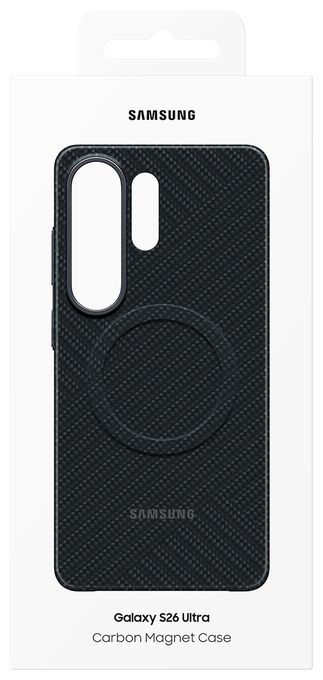 Mantelhülle für Samsung Samsung S26 Ultra  Carbon Magnet Case (Schwarz) 