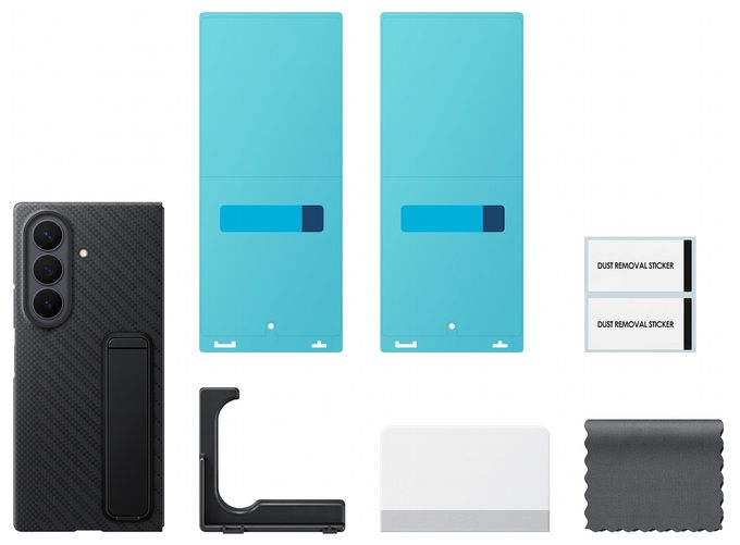Cover für Samsung Z Fold8  Carbon Standing Case (Schwarz) 