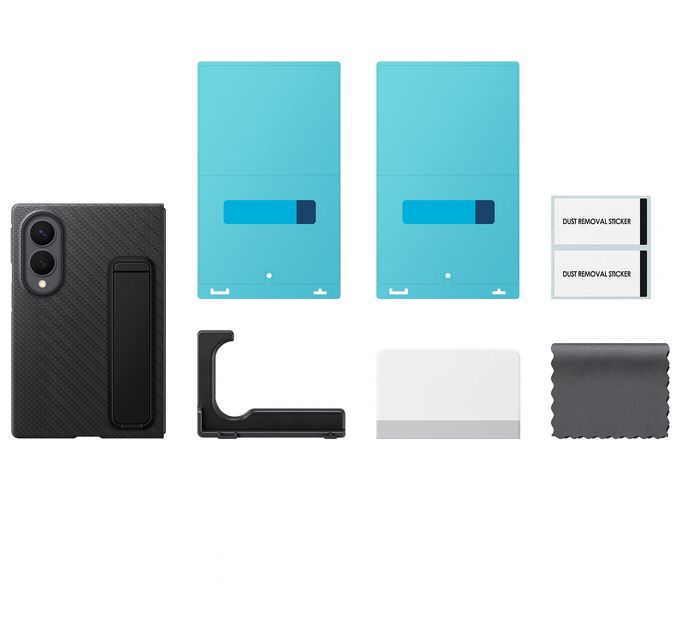 Cover für Samsung Z Fold8  Carbon Standing Case (Schwarz) 