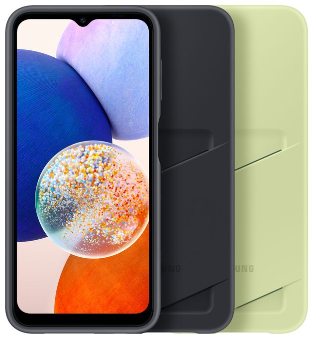 Cover für Samsung Galaxy A14, Galaxy A14 5G  Card Slot (Schwarz) 