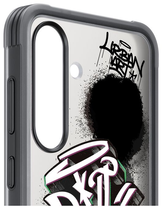Cover für Samsung Galaxy S25  Flipsuit Rugged Case (Schwarz, Mehrfarbig) 