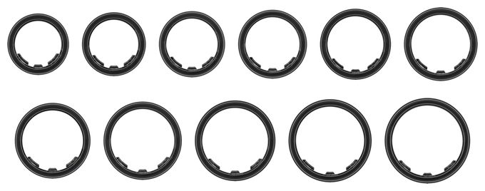 Smart Ring Größe 14  Galaxy Ring (Schwarz) 