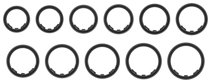 Smart Ring Größe 15  Galaxy Ring (Schwarz) 