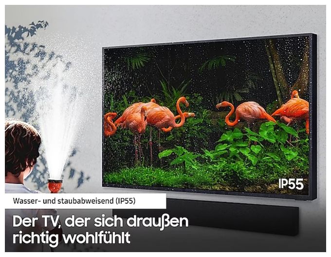 NeoQLED 139,7 cm (55 Zoll) Fernseher 4K Ultra HD VESA 200 x 200 mm GQ55LST7DAT The Terrace 