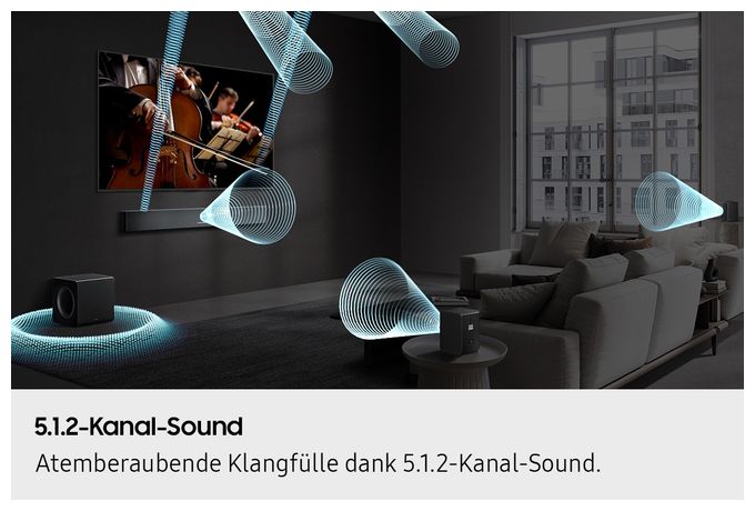 Soundbar 3.1.2 Kanäle  HW-QS760GF/ZG (Schwarz) 