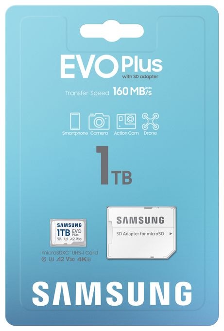 MicroSDXC Speicherkarte 1 TB Class 3 (U3) MB-MC1T0S  Evo Plus (2024) 