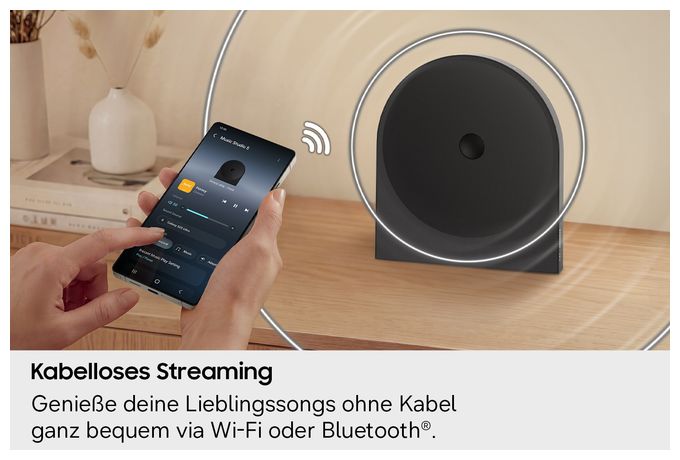 Wlan Lautsprecher mit Bluetooth  Music Studio 5 HW-LS50H/ZG (Schwarz) 